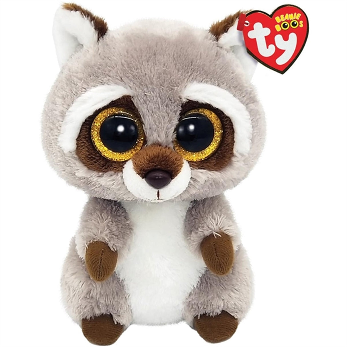 TY Beanie Boos Oakie - Gray Tvättbjörn Reg