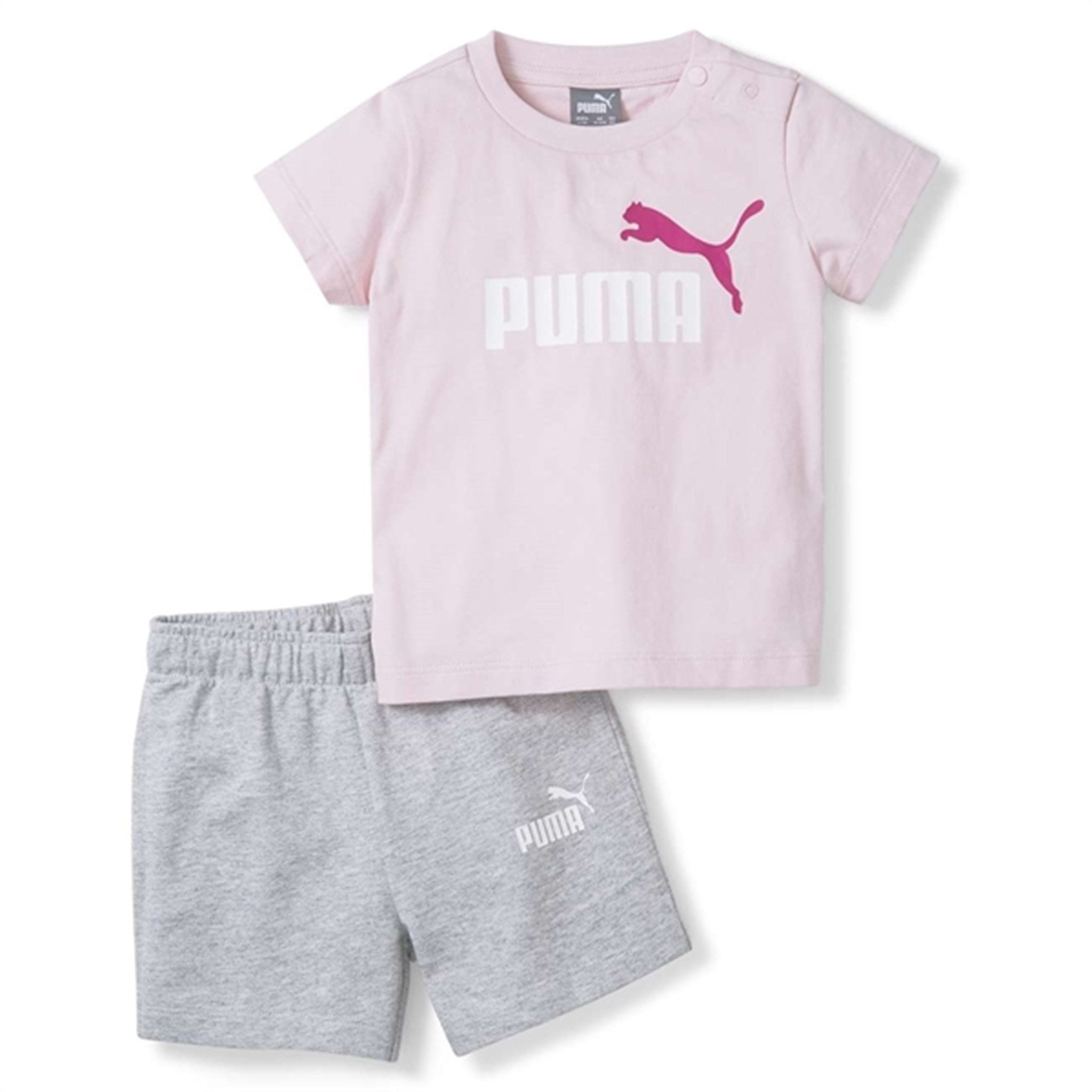 Puma Minicats Tee & Shorts set Pink 2