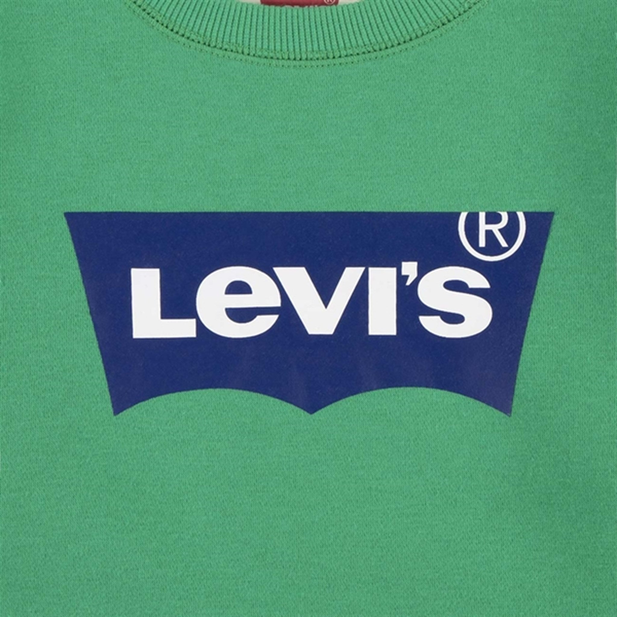 Levi's Batwing Crewneck Sweatshirt Bright Green 2