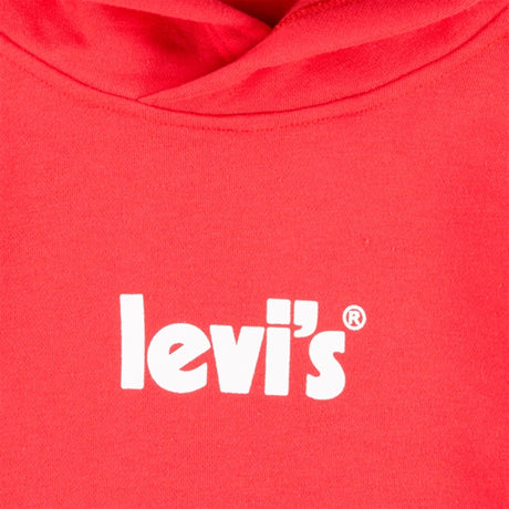 Levi's Poster Logo Pullover Hoodie Red 2