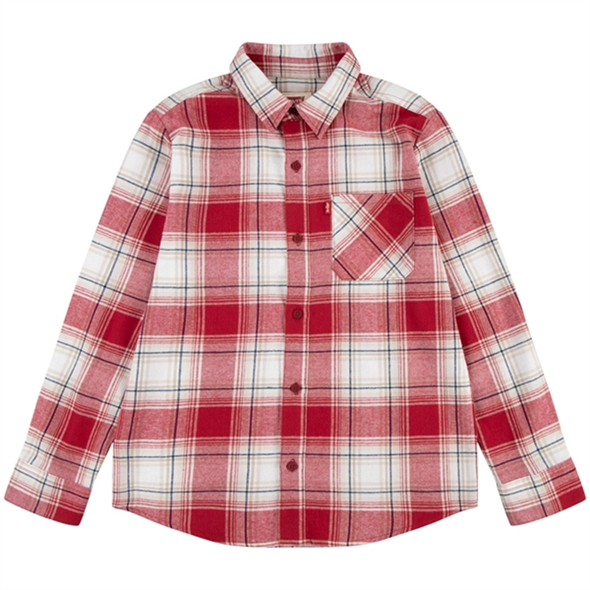 Levi's Plaid Flannel Pocket Skjorta Rhythmic Red