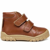 Angulus Basic Begynder Tex-Sneaker Med Kardborreband Cognac Basic 3