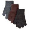 Mikk-Line Magic Handskar 3-pack Dark Mink-Black-Antrazite