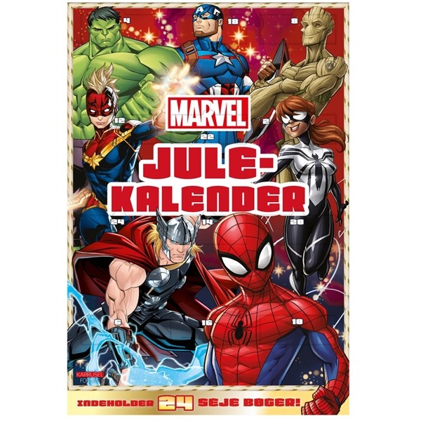 Karrusel Forlag - Marvel Julekalenderbog - 24 bøger