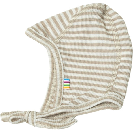 Joha Ull/Silke Beige Stripe Babyhjälm