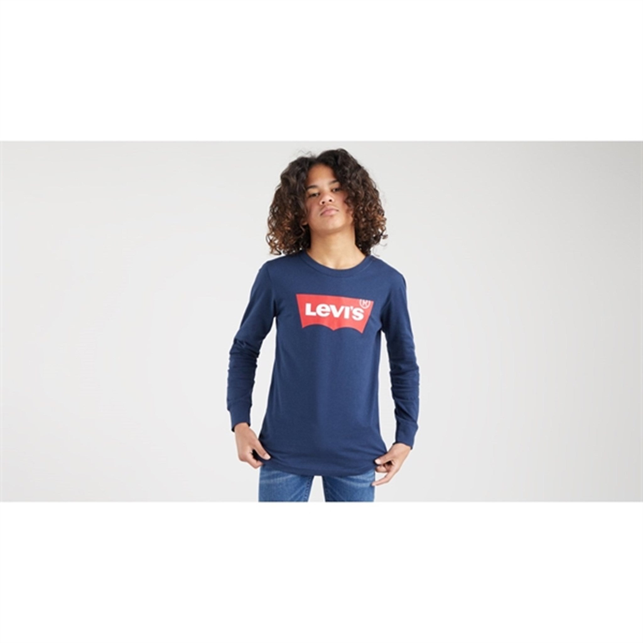 Levi's Long Sleeve Batwing T-Shirt Dress Blues