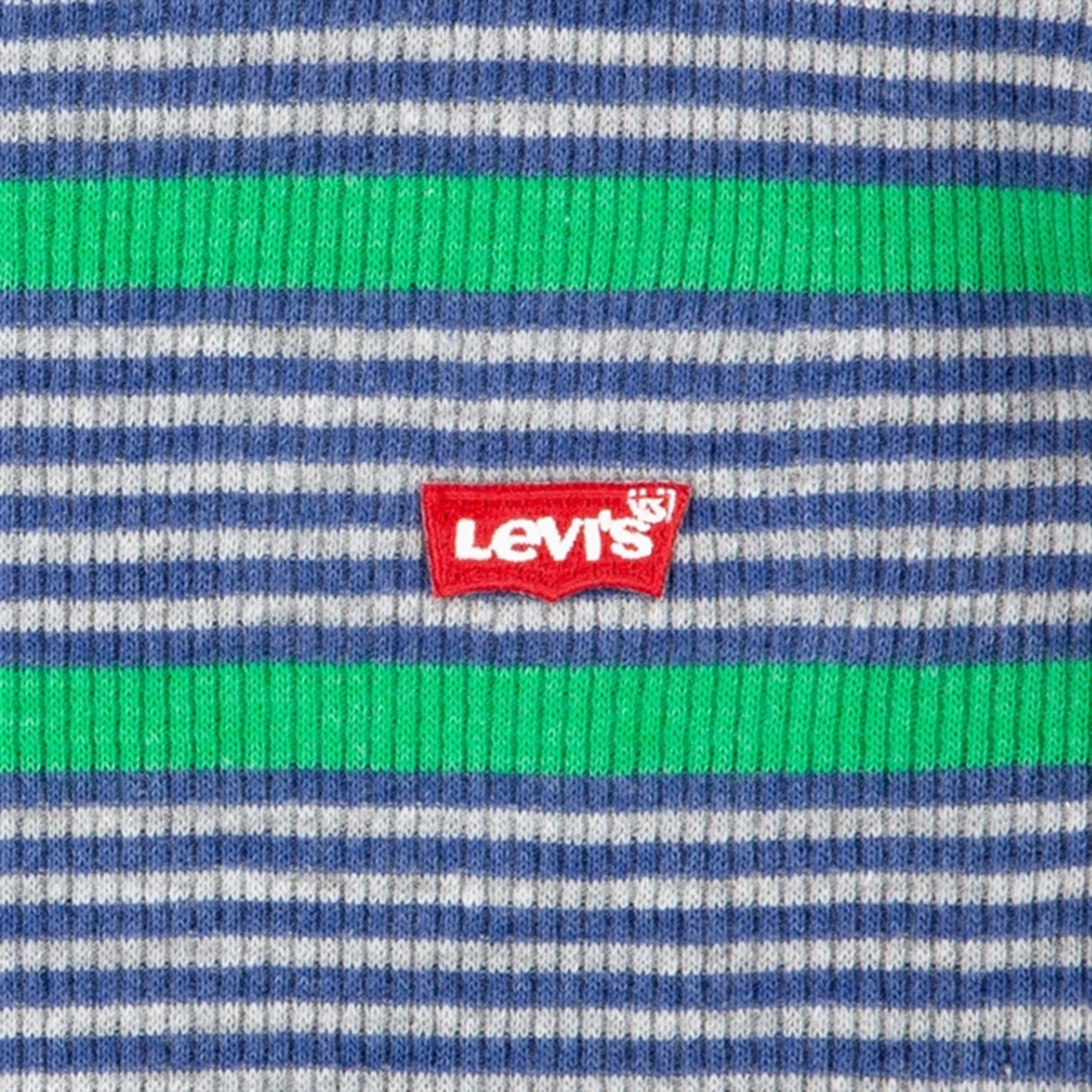 Levi's Long Sleeve Striped Thermal T-Shirt Grey Heather 3