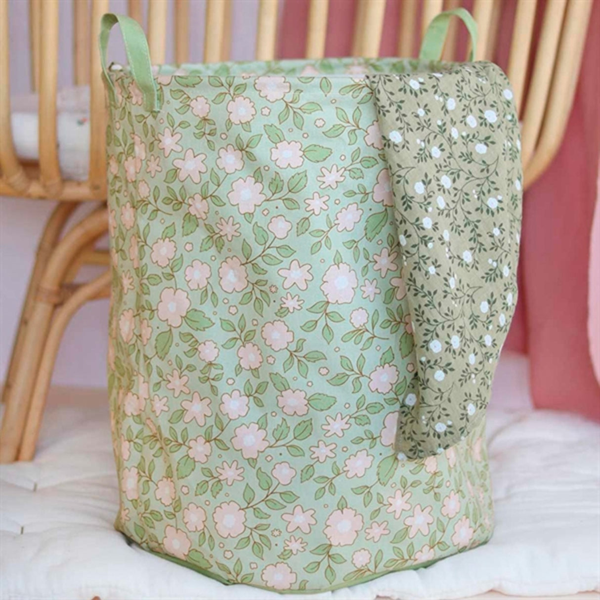 A Little Lovely Company Storage Basket Blossom Sage