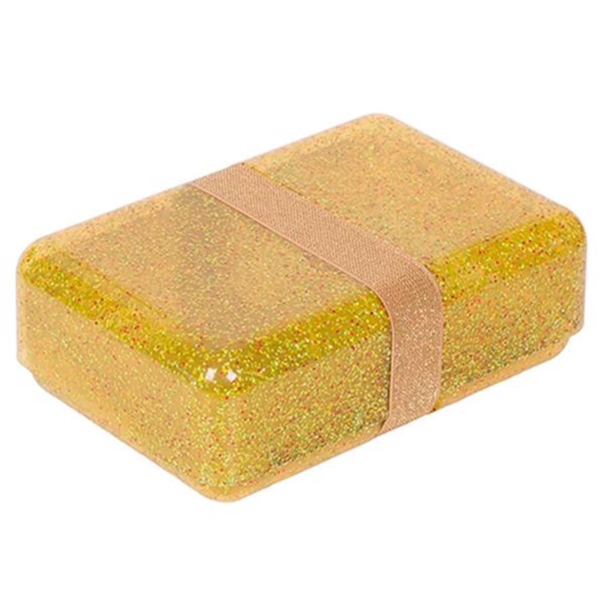 A Little Lovely Company Lunch Box Glitter Gold