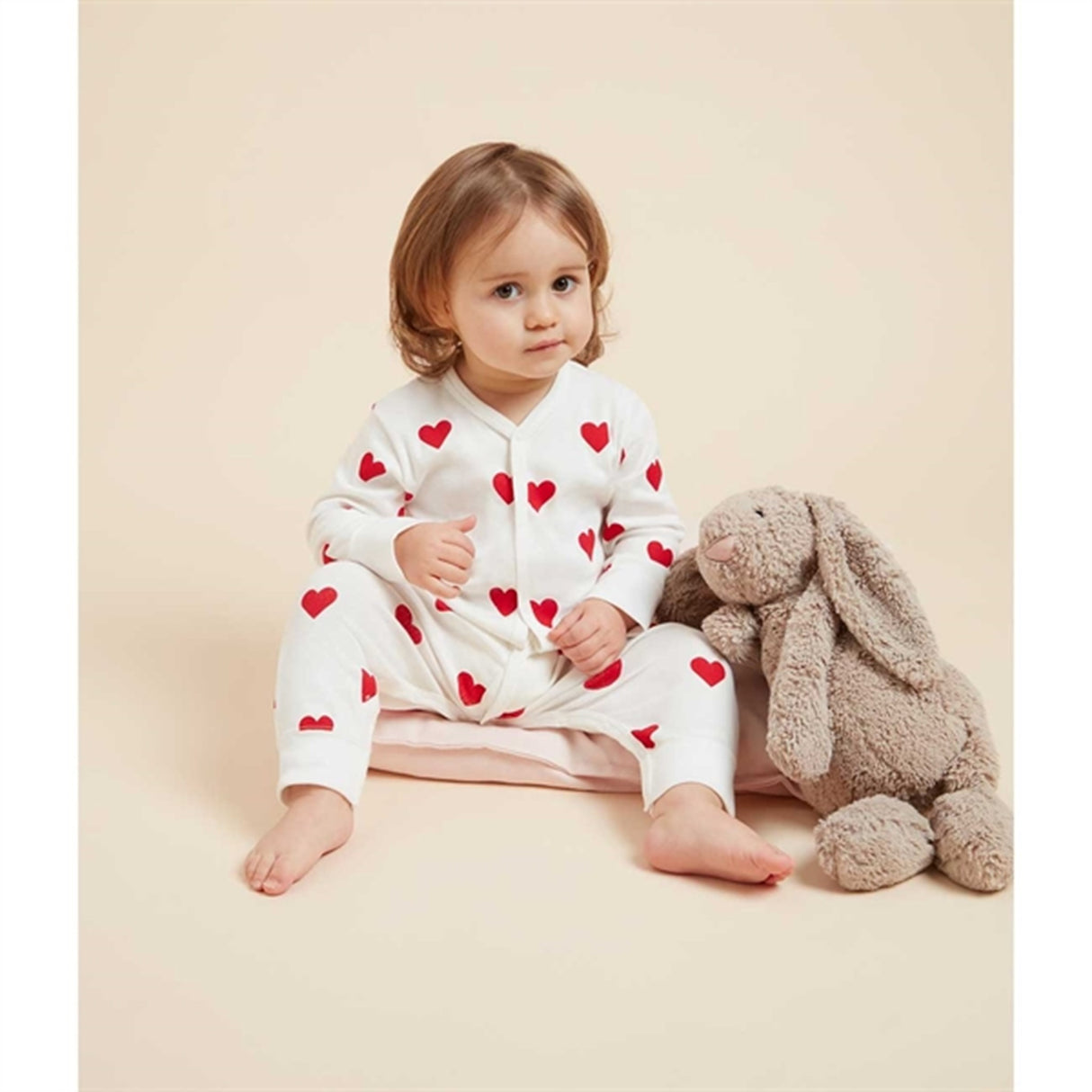Petit Bateau Onepiece Dors Bien White/Red