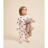 Petit Bateau Onepiece Dors Bien White/Red
