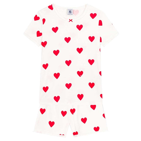 Petit Bateau Pyjacourt White/Red