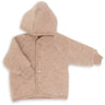 Engel Hooded Jacka m. Træknapper Sand Mélange