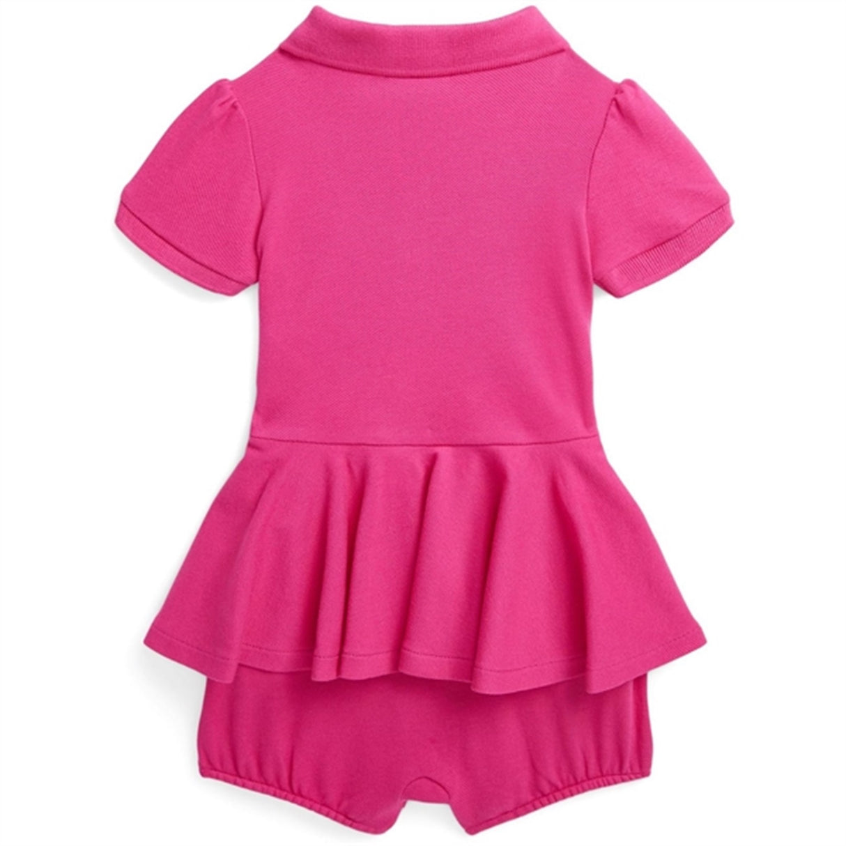 Ralph Lauren Bebis Shortall Bright Pink W/ White 2