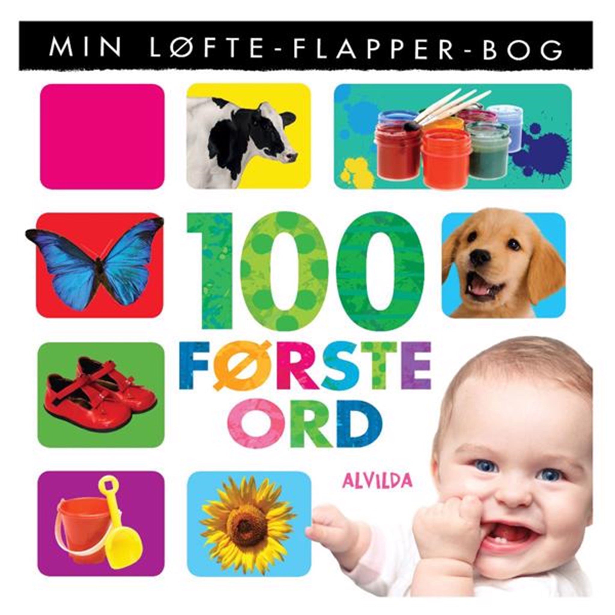Alvilda Min Løfte-Flapper-Bog 100 Første Djur