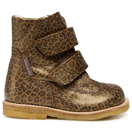 Angulus Tex-Støvle Med Kardborreband Lukning Brown Leo 2