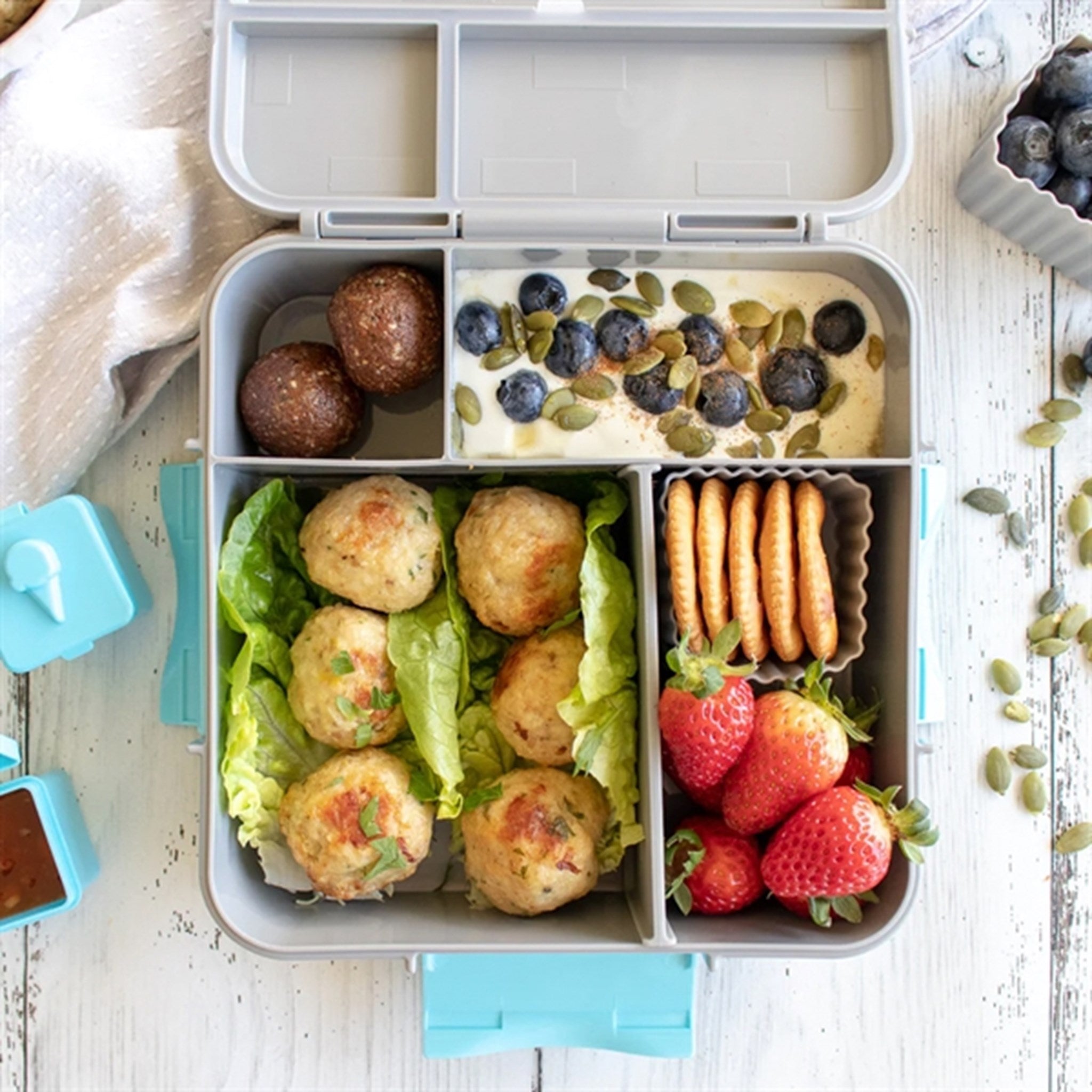 Little Lunch Box Co Bento 3+ Matlåda Grey 2