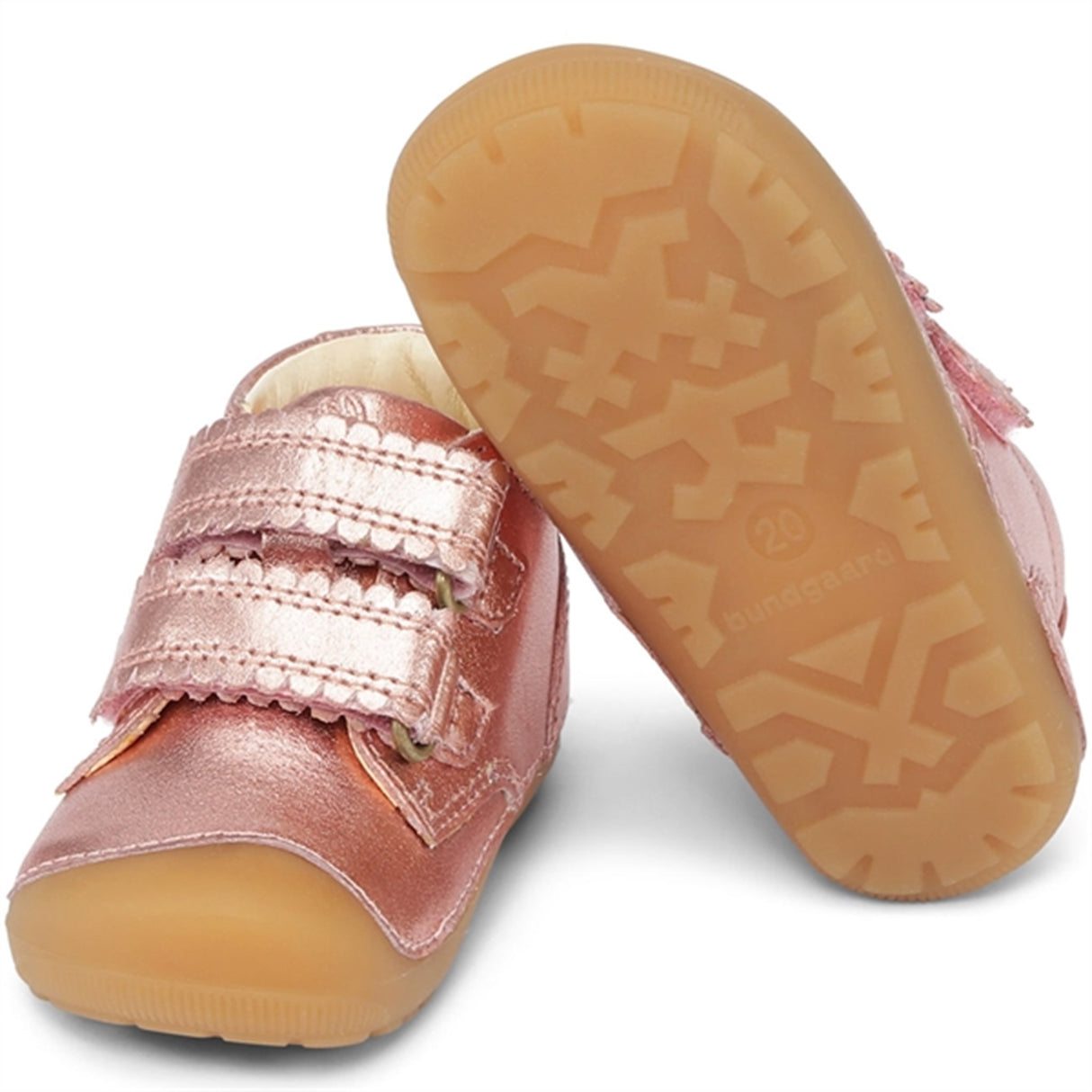 Bundgaard Lära-Gå-Skor Petit Velcro Blonde Caramel 2