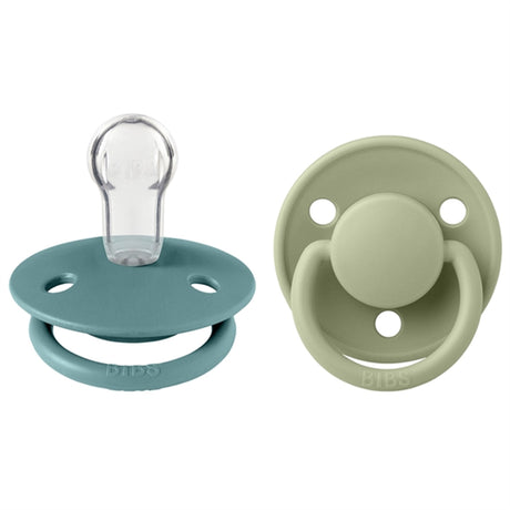 Bibs De Lux Silikone Nappar 2-pack rund Island Sea/Sage