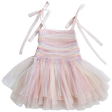 Dolly by Le Petit Tom Unicorn Rainbow Ballerinaskor Tulle Tutu Klänning Rainbow Pastel