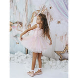 Dolly by Le Petit Tom Unicorn Rainbow Ballerinaskor Tulle Tutu Klänning Rainbow Pastel