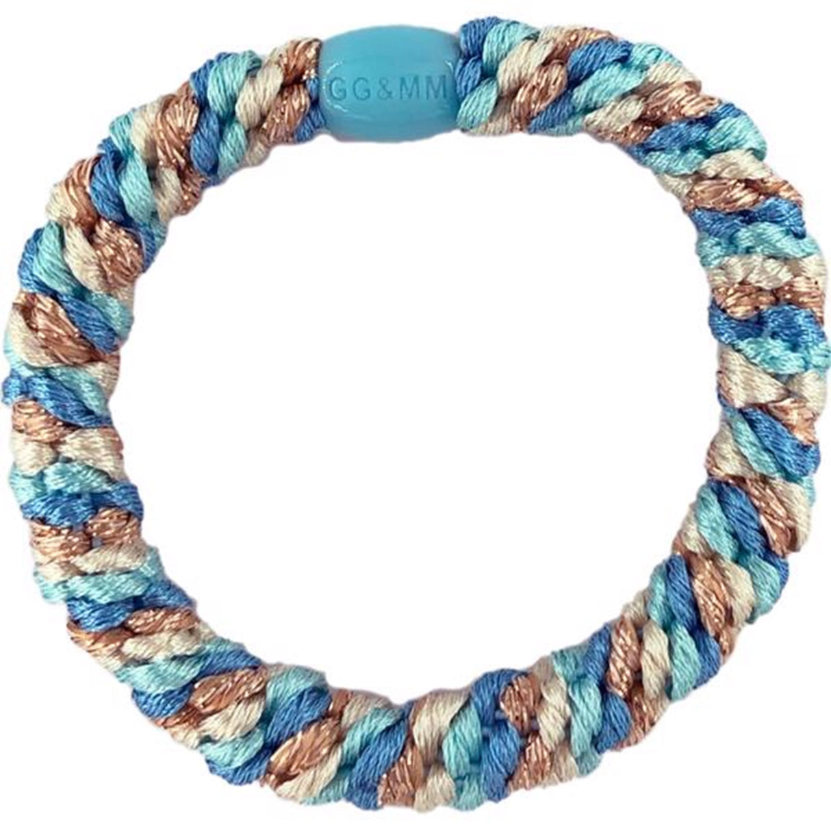 Bow's by Stær Braided Hairties Multi Blue, Ivory & Glitter