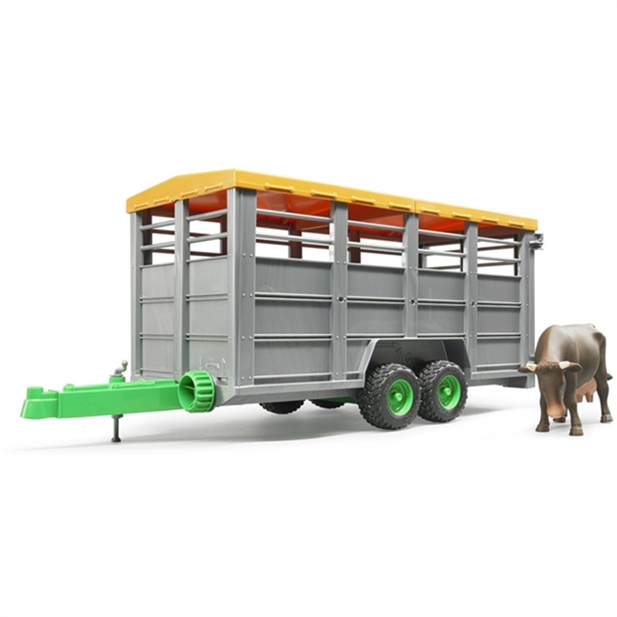 Bruder Livestock Trailer with 1 Cow 4