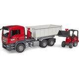 Bruder MAN TGS Truck with Roll-Off-Container and Schäffer loader