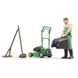 Bruder Bworld Gardener with Lawn Mower and Equipment