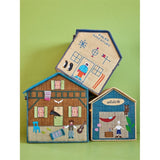 RICE Adventure Theme Raffia Kurvehus til Förvaring 3-pack