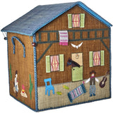 RICE Adventure Theme Raffia Kurvehus til Förvaring 3-pack