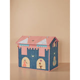 RICE Castle Theme Raffia Kurvehus til Förvaring 3-pack