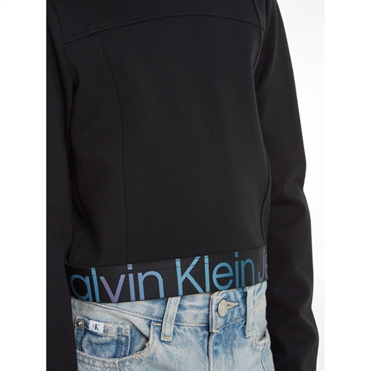 Calvin Klein Punto Tape Ls Topp Ck Black 3