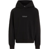 Calvin Klein Pixel Logo Terry Relaxed Hoodie Ck Black