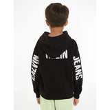 Calvin Klein Pixel Logo Terry Relaxed Hoodie Ck Black 4