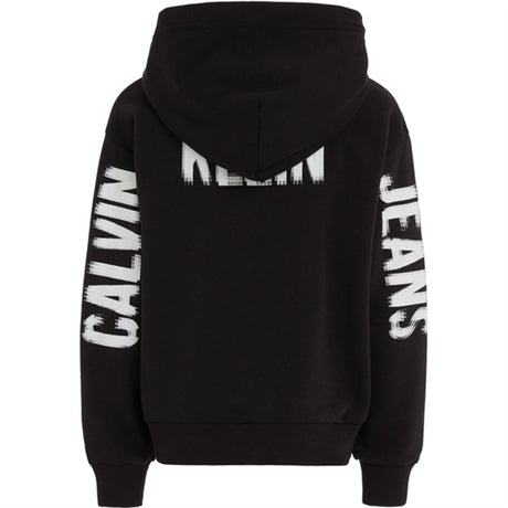 Calvin Klein Pixel Logo Terry Relaxed Hoodie Ck Black 2