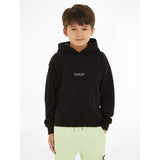 Calvin Klein Pixel Logo Terry Relaxed Hoodie Ck Black 3