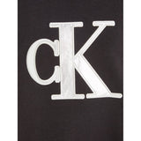 Calvin Klein Metallic Satin Monogram Hoodie Ck Black 3