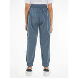 Calvin Klein Structured Nylon Trackpants Goblin Blue 3