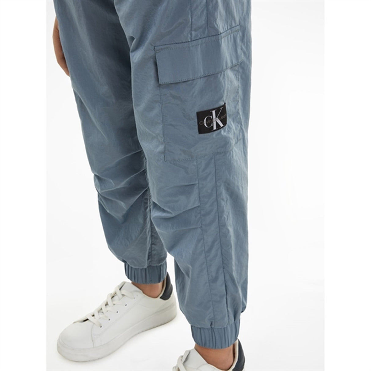 Calvin Klein Structured Nylon Trackpants Goblin Blue 4