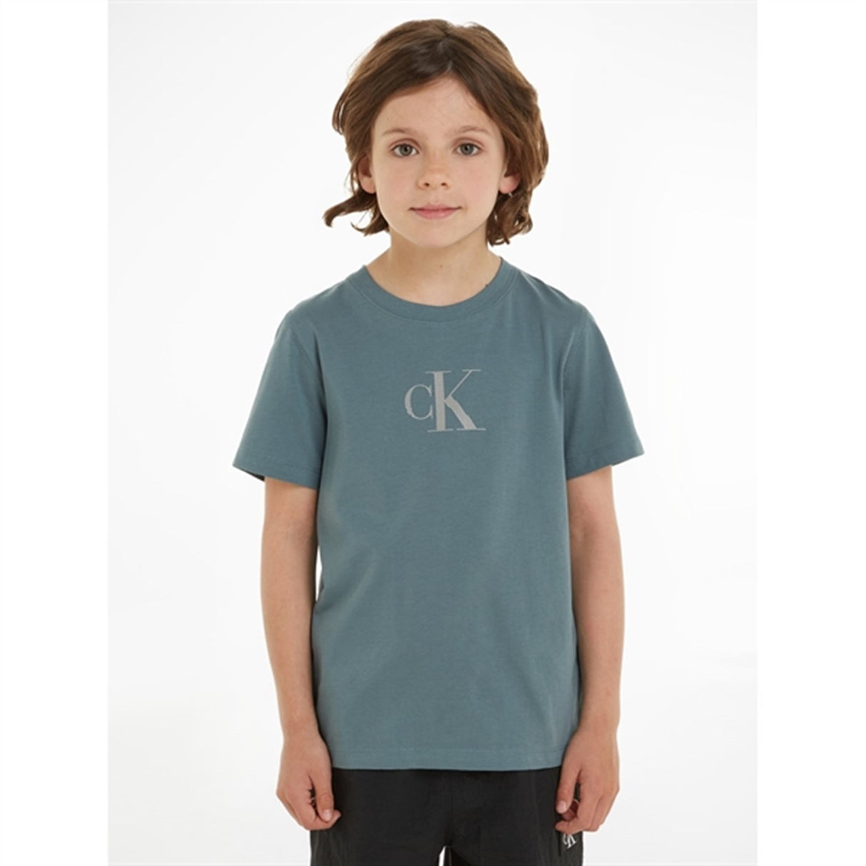 Calvin Klein Jersey Relaxed Ck T-Shirt Goblin Blue 4