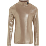 Calvin Klein Metallic Coated Mockneck Tröja Frosted Almond