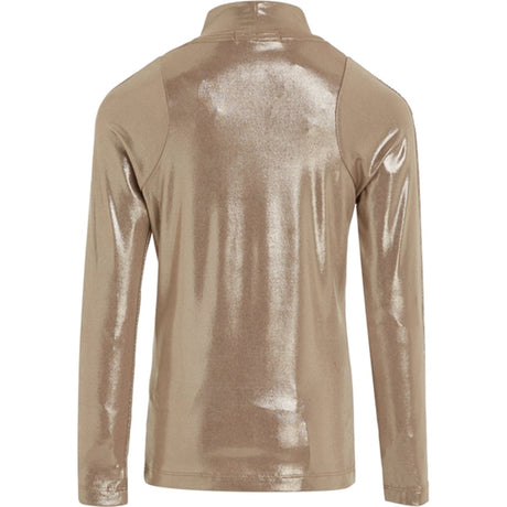 Calvin Klein Metallic Coated Mockneck Tröja Frosted Almond 2