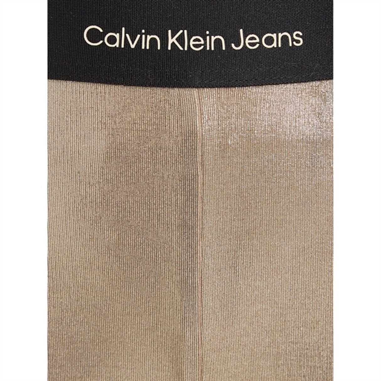 Calvin Klein Metallic Coated Leggings Frosted Almond 3