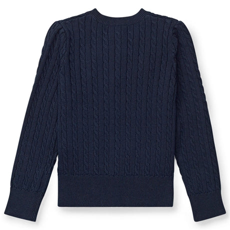 Polo Ralph Lauren Mini Cable Stickad Cardigan Hunter Navy 2