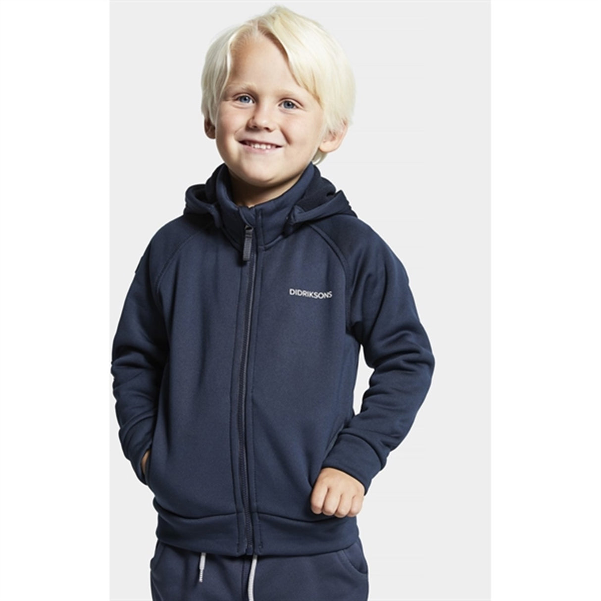 Didriksons Corin Navy Sweatshirt m. Dragkedja