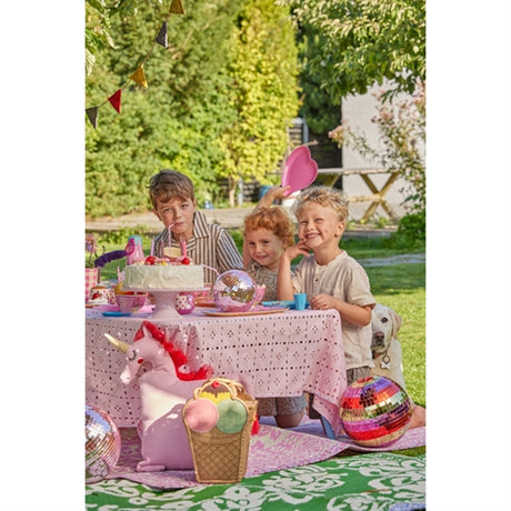 RICE Soft Pink Enhjørning Kudde