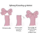 Bow's by Stær Dopband Satin m. Dobbelt Rosett Golden Brown