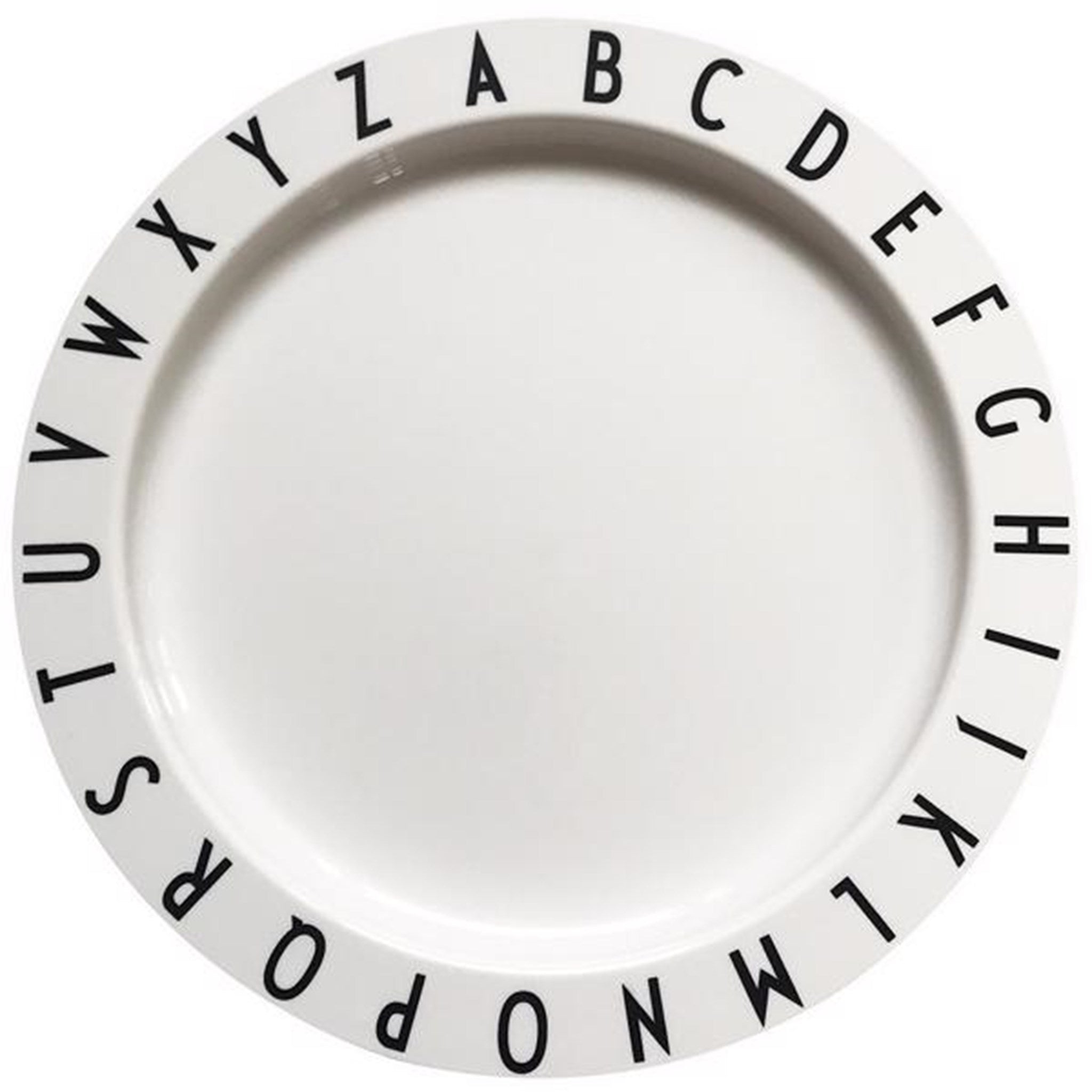 Design Letters White Eat & Learn ABC Plate