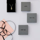 Design Letters Kort Kedja GOLD Plated